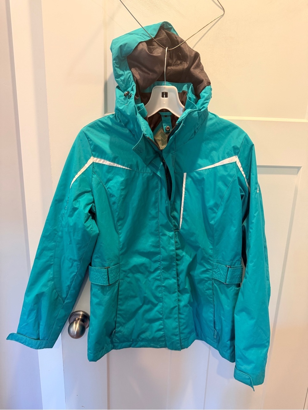 ZeroXposur Teal Ski Jacket Womens Small Hooded Winter Snowboard Coat